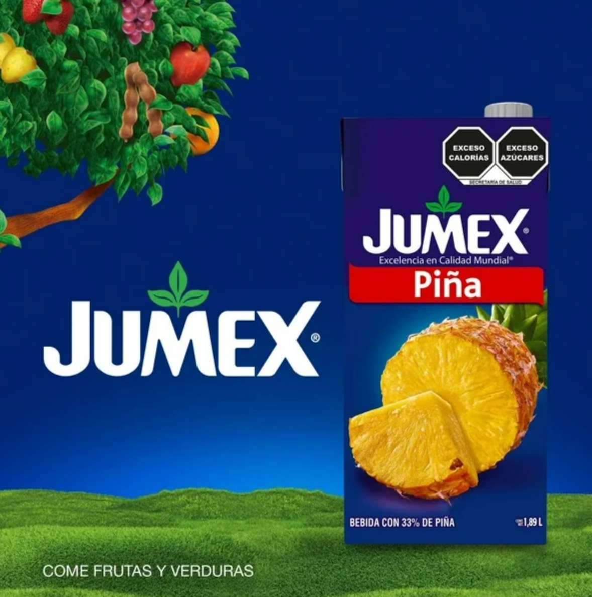 Bebida Jumex con Piña 4 pzs 1.89 l c/u - .