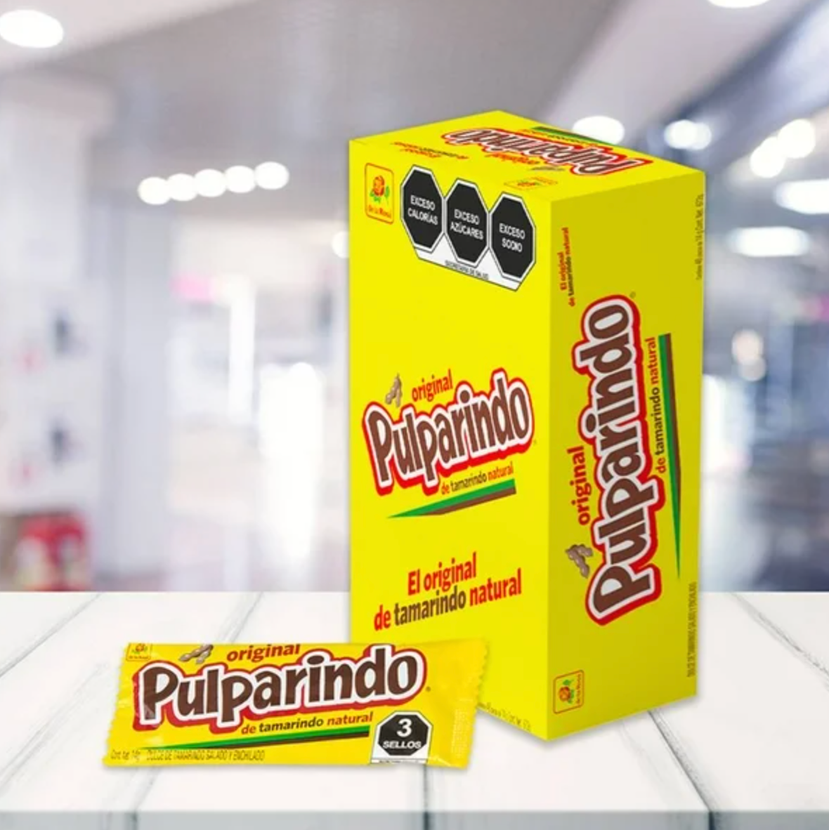 Pulparindo De la Rosa Original 48 pzas de 14 g c/u -.
