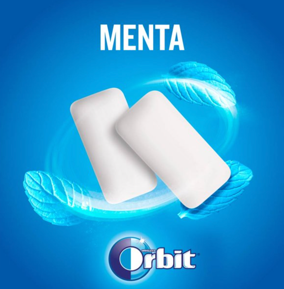 Goma de Mascar Wrigley's Orbit Mega 4's Sabor Menta 50 pzas - .