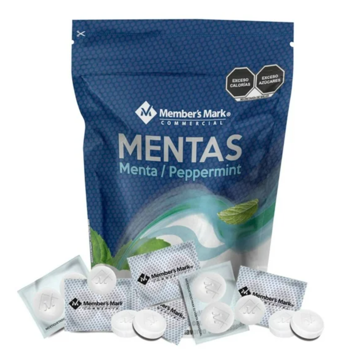 Pastillas Member's Mark Menta o Yerbabuena 1.3 kg -.