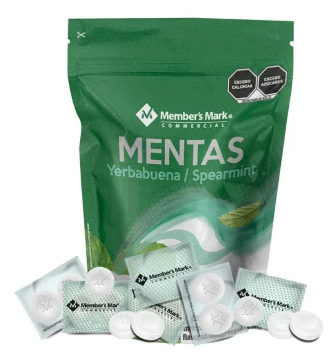 Pastillas Member's Mark Menta o Yerbabuena 1.3 kg -.