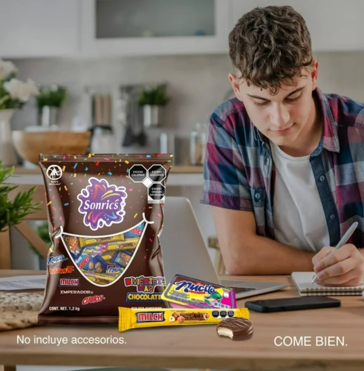 Dulces Surtido Sonric's Diviértete Más Chocolate 1,2 kg -.