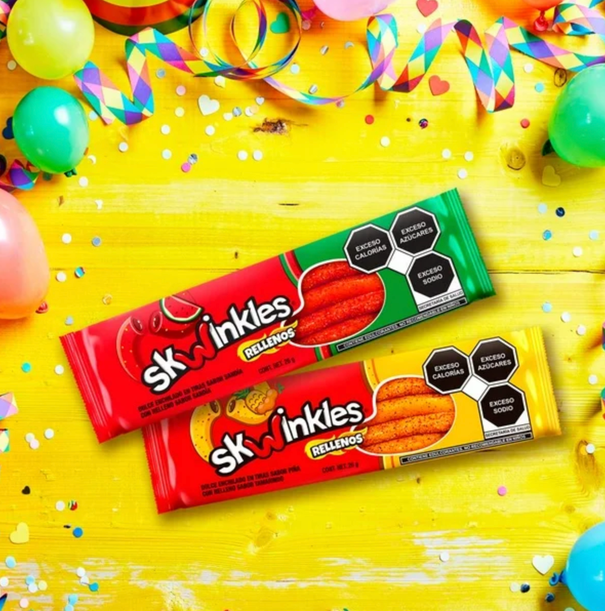 Dulce Enchilado Skwinkles Rellenos 24 piezas - .