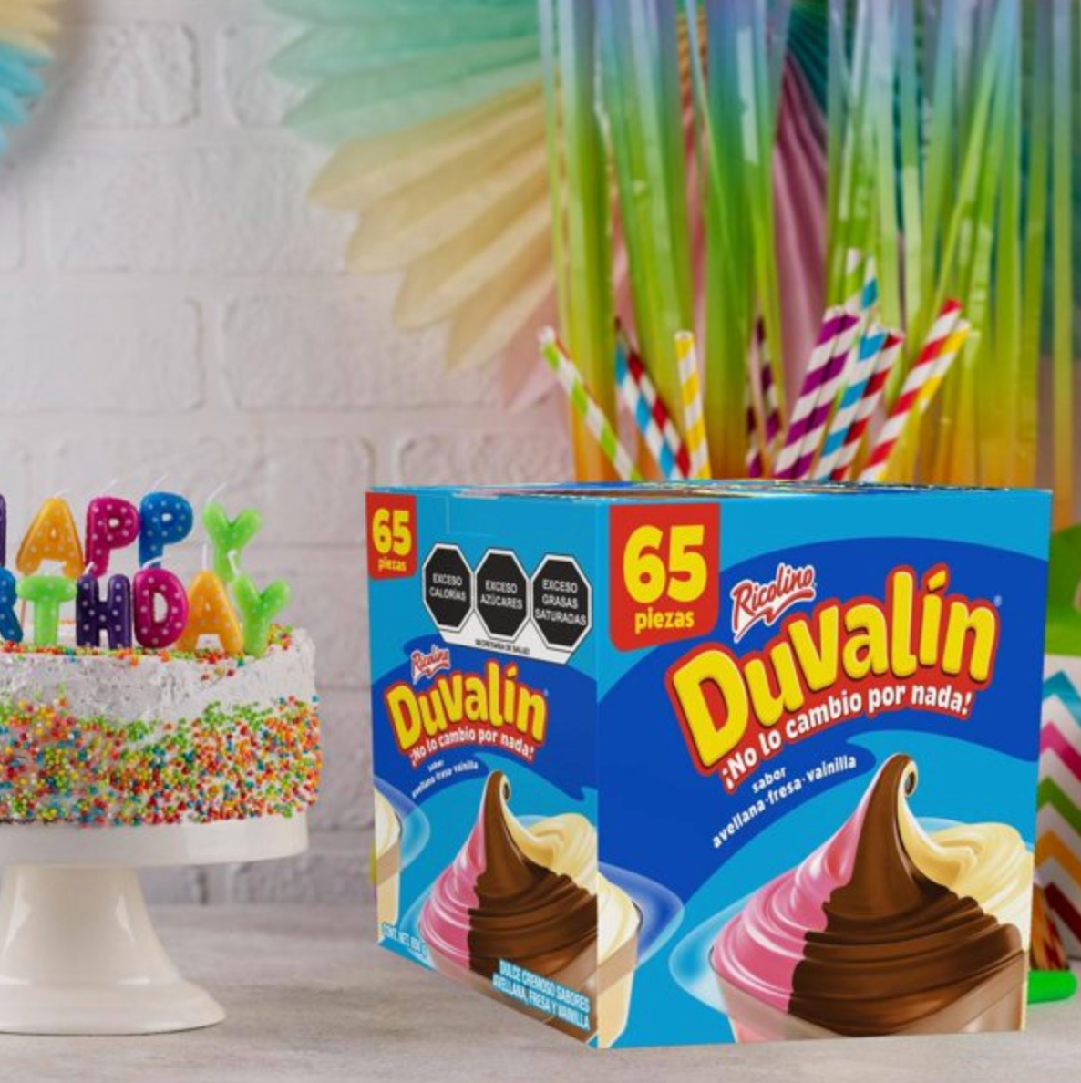 Dulce Cremoso Duvalín Ricolino Trisabor Cajilla con 65 pzas -.