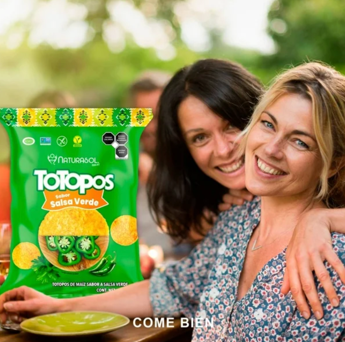 Totopos Naturasol Sabor Salsa Verde 750 g -.