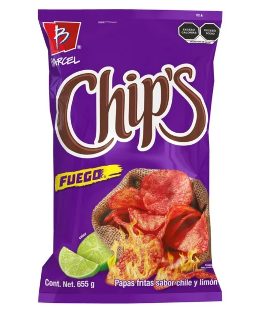 Papas Chips Fuego 655 g - .