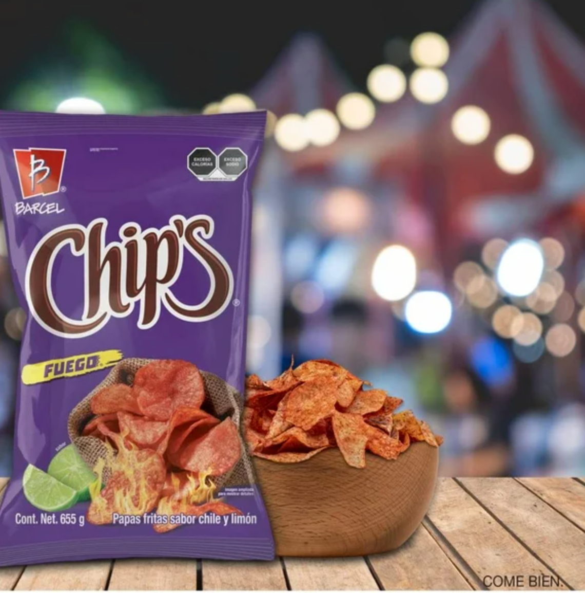 Papas Chips Fuego 655 g - .