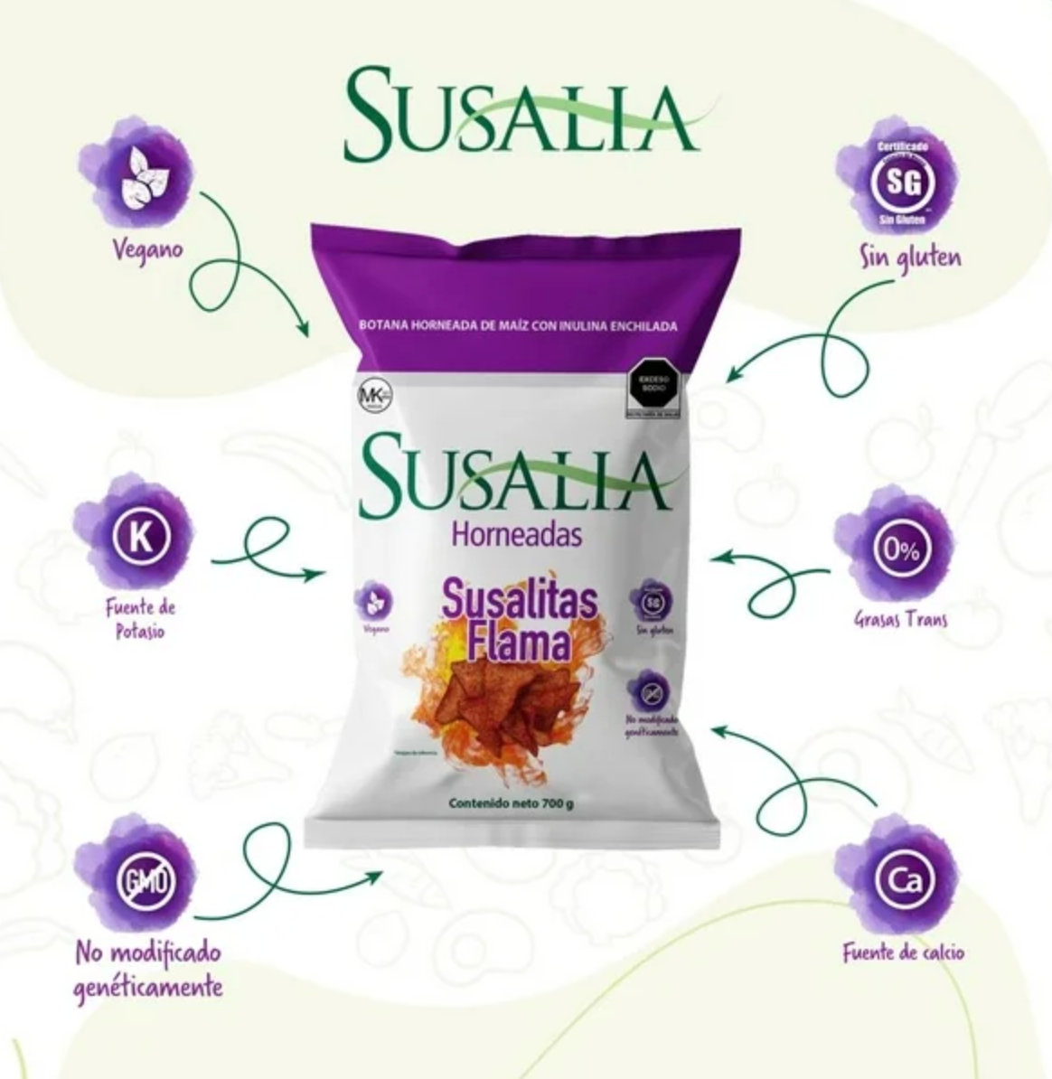 Snack Susalitas Susalia Flama 700 g - .