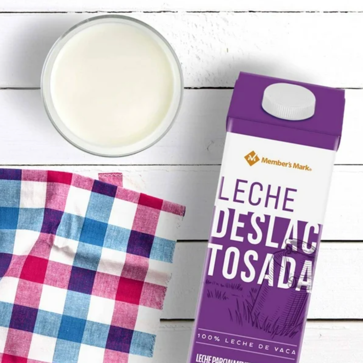 Leche Deslactosada Member's Mark 12 pzas de 1 l c/u - .