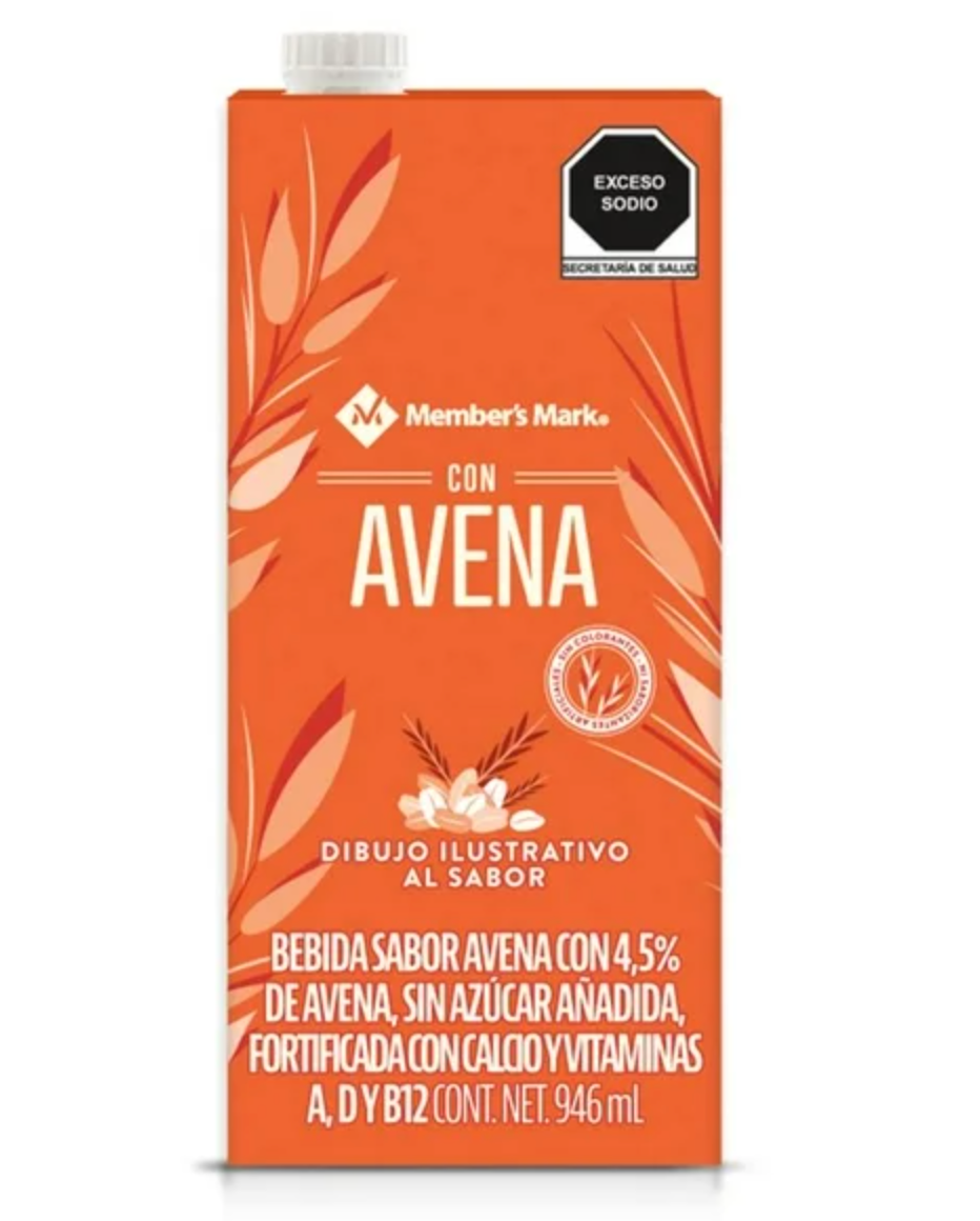 Bebida Member's Mark Sabor Avena sin Azúcar 6 pzas de 946 ml c/u -.