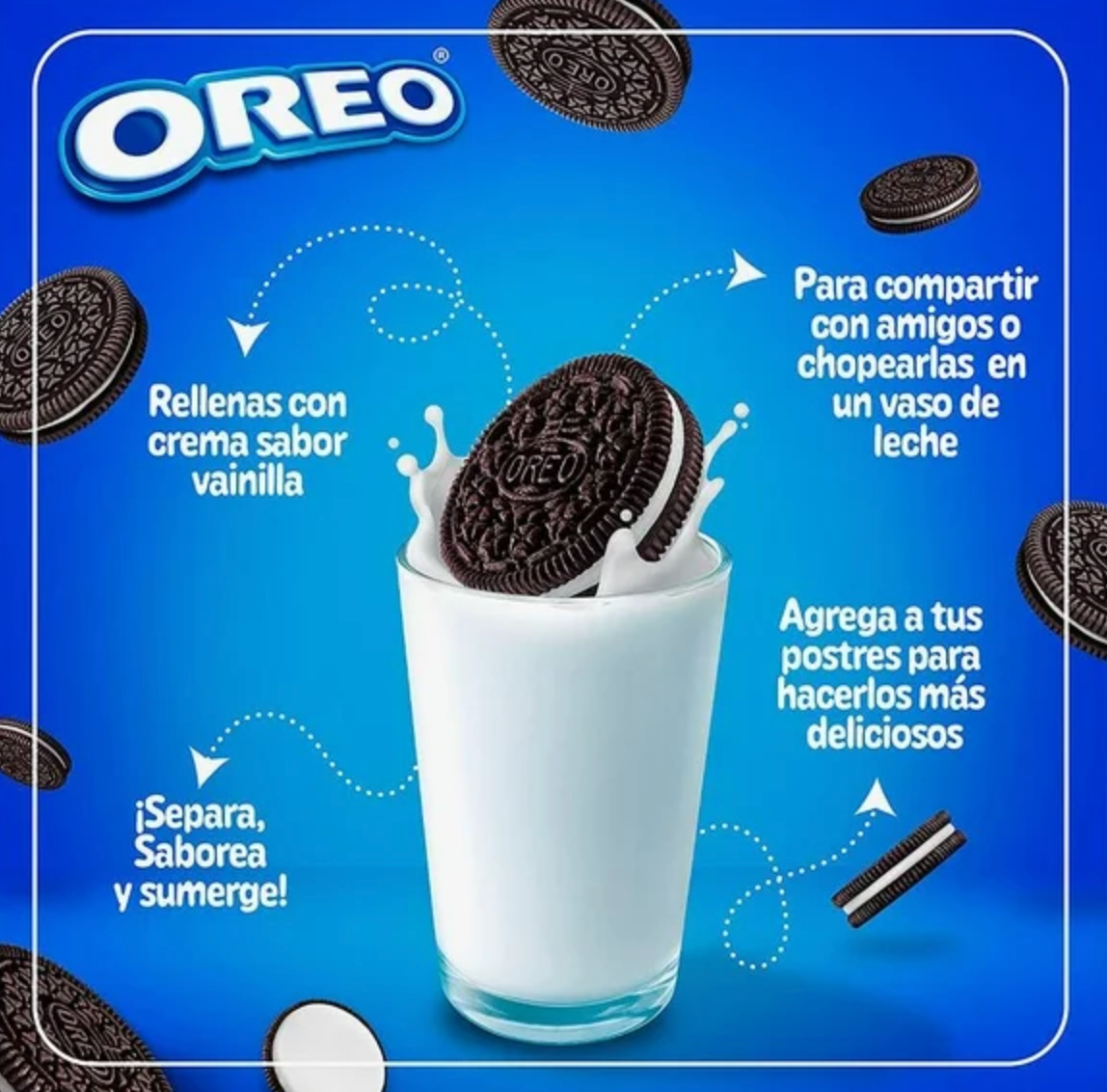 Galletas Oreo Nabisco Sabor Chocolate 30 paquetes de 42 g c/u - .