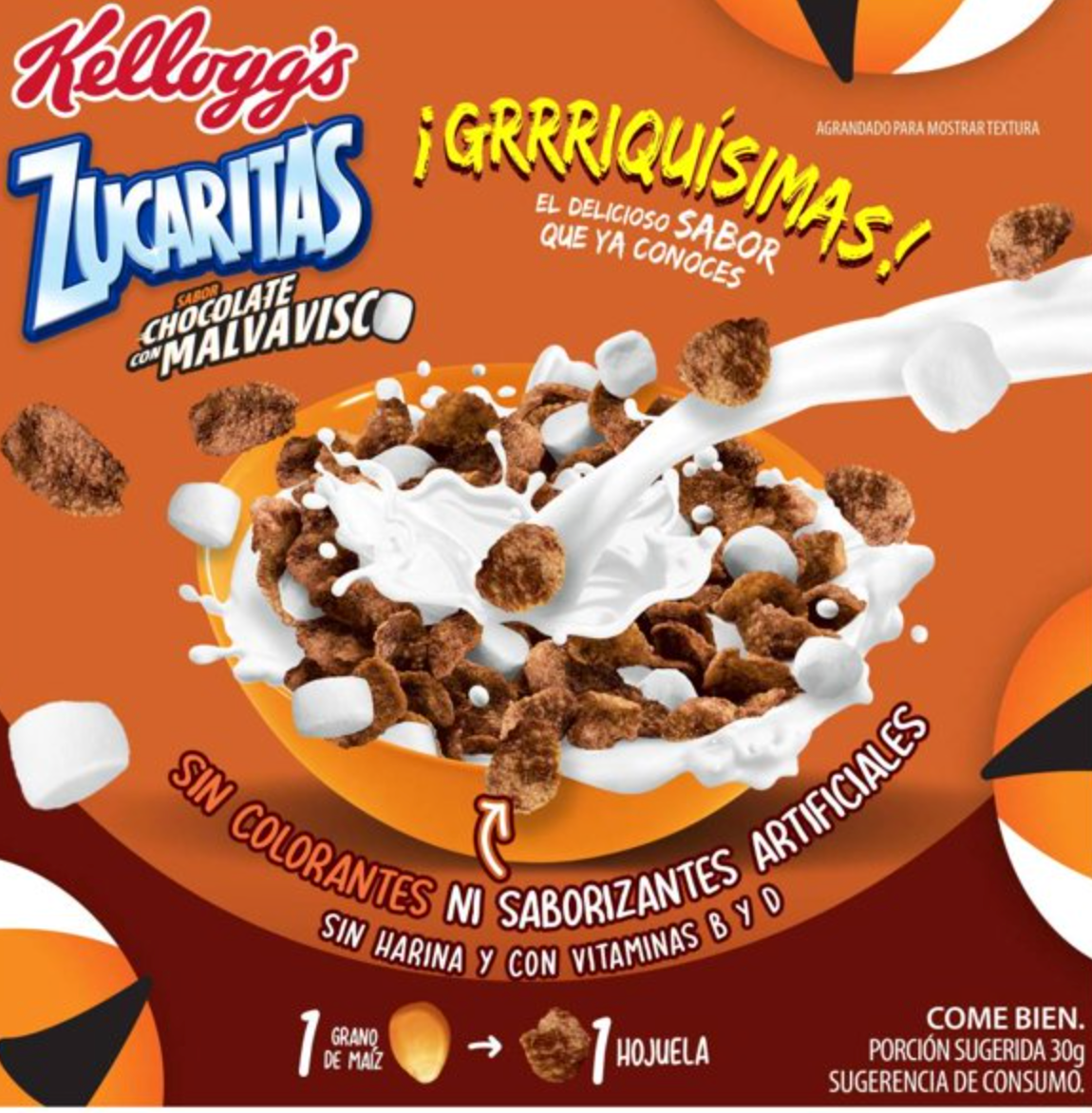 Cereal Kellogg's Zucaritas Sabor Chocolate con Malvaviscos 1320 g - .