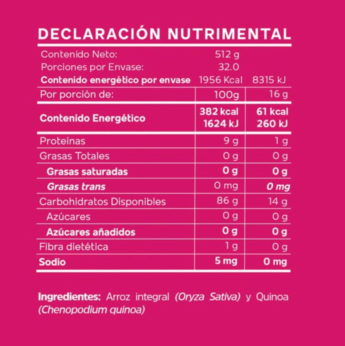 Galletas Okko SuperFoods Rice Cake Arroz y Quinoa 32 pzas - .