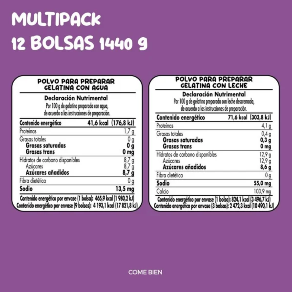 Polvo para Preparar Gelatina D'GARI Varios Sabores 12 pzas -.