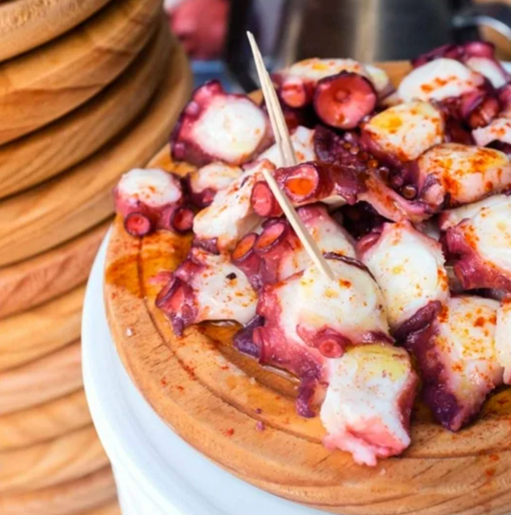 Pulpo al Ajillo Rías Baixas en Trozos 3 Latas de 115 g c/u - .