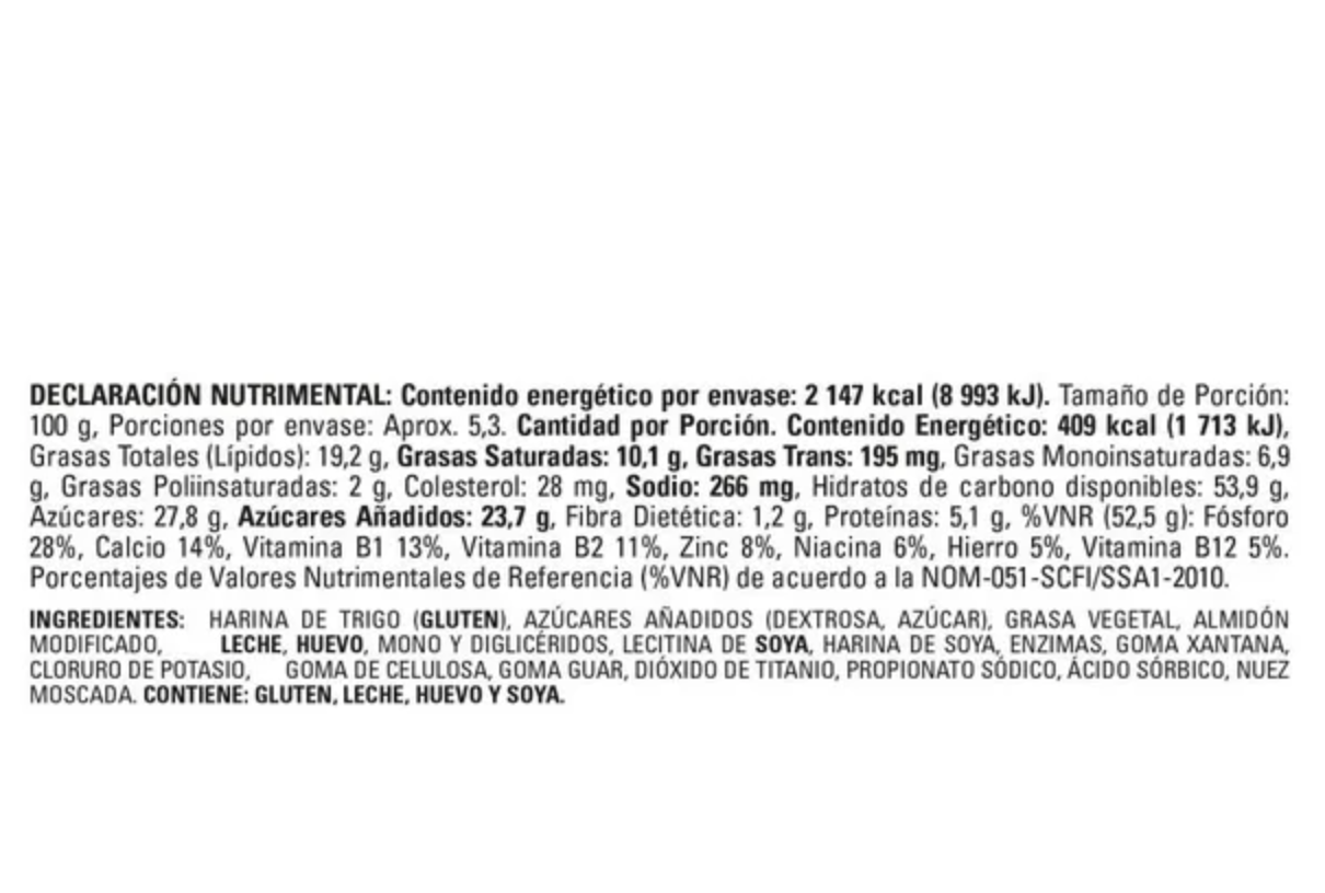 Donitas Espolvoreadas Bimbo de 52.5 g c/u -.