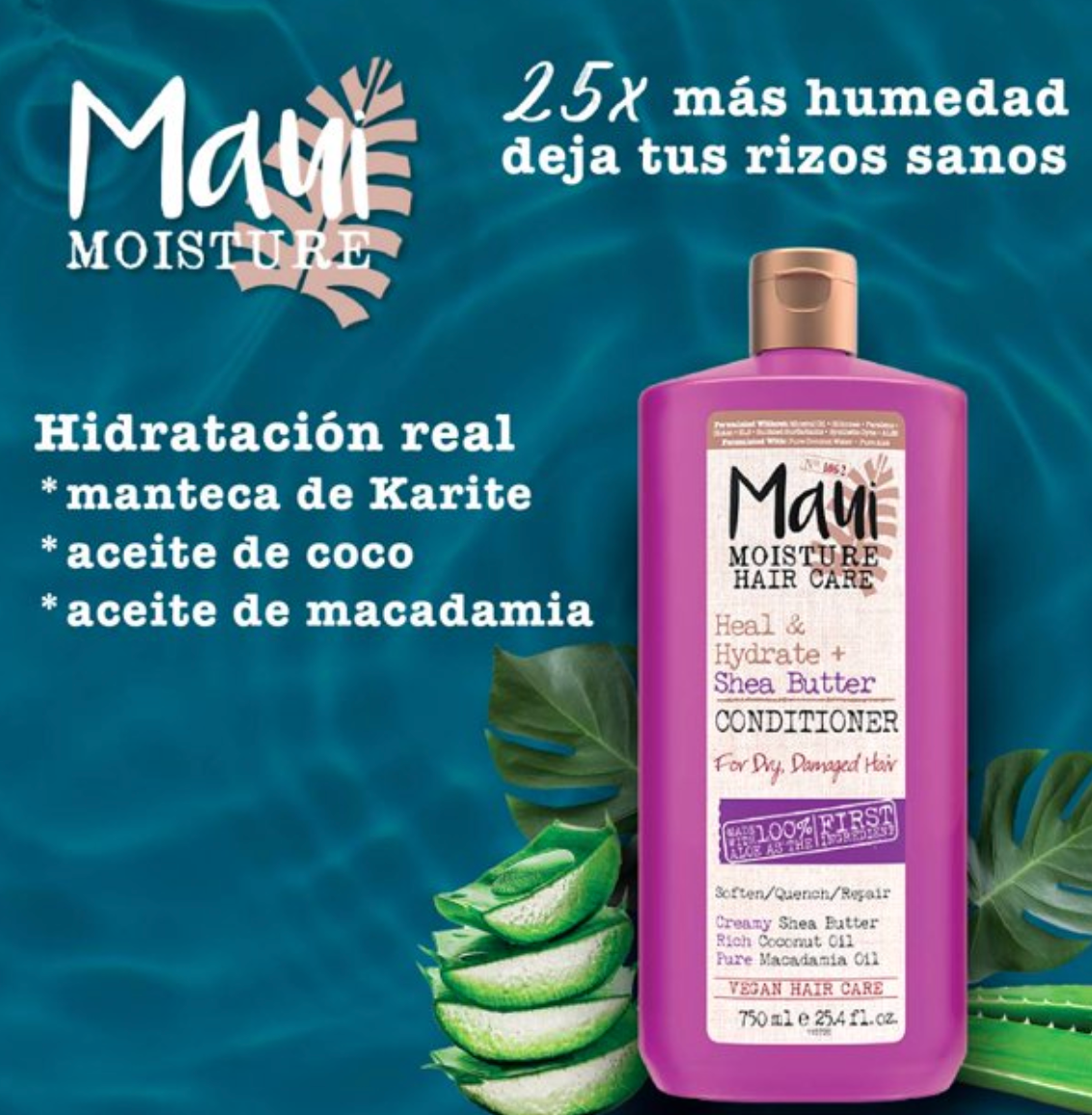 Acondicionador Maui Shea Butter 750 ml - .