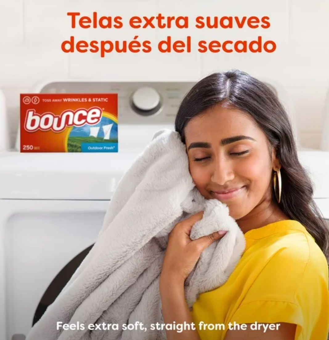 Hojas Para Secadoras Bounce Outdoor Fresh 320 pzs - .