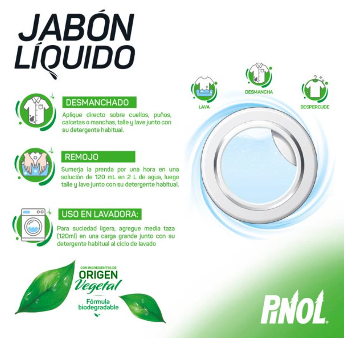 Jabón Líquido PINOL JABON DE LAVANDERIA de Lavandería 5.1 l - .