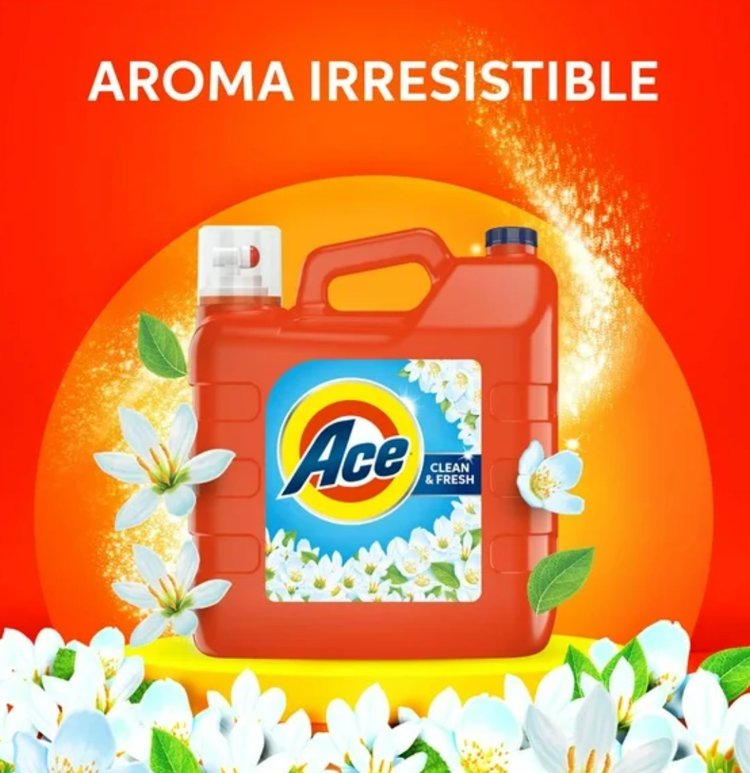 Detergente Líquido ACE CLEAN AND FRESH Clean & Fresh 8 l - .