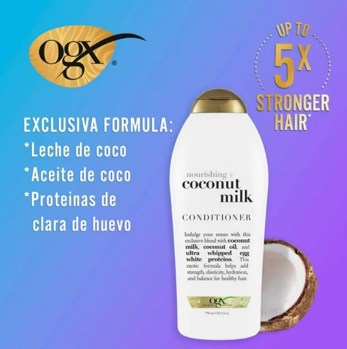 Acondicionador Ogx Coconut Milk 750 ml - .