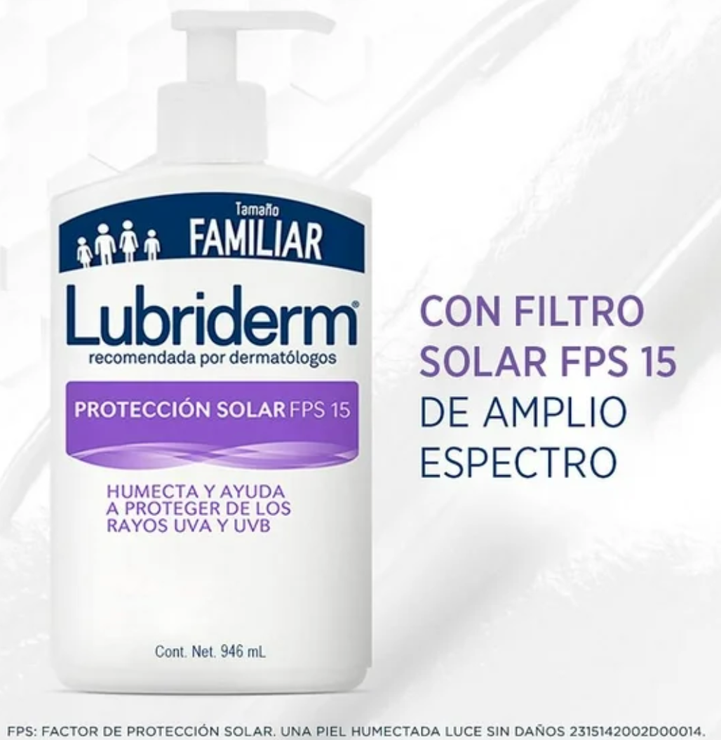 Crema Corporal Lubriderm Protección Solar UV 15 946 ml