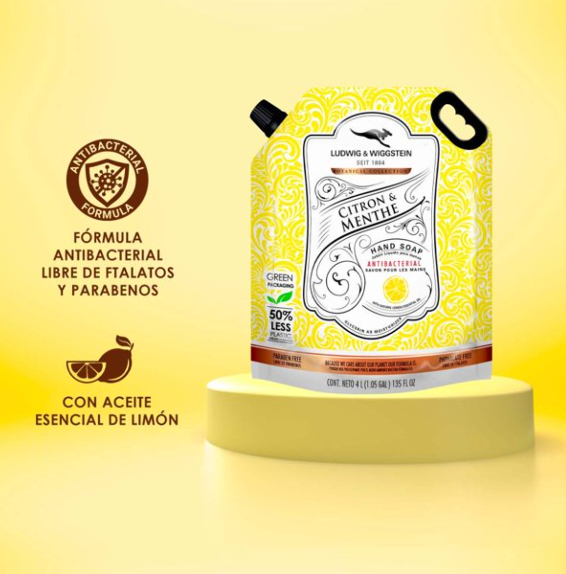Jabón Líquido Para Manos Ludwig & Wiggstein Botanical Collection 4 L - .