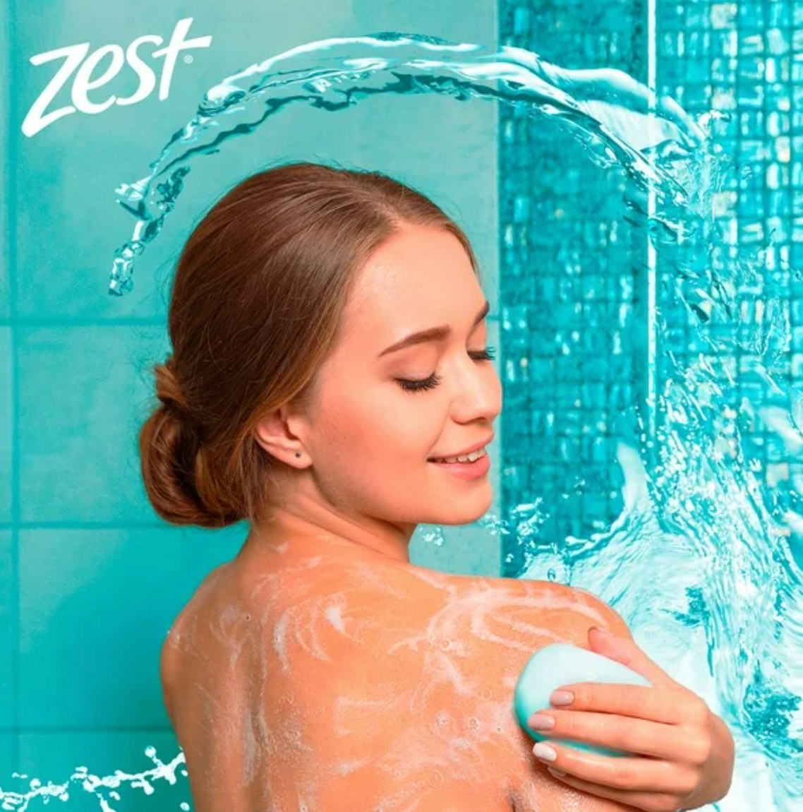 Jabón en Barra Zest Aqua 10 pzas de 135 g c/u - .