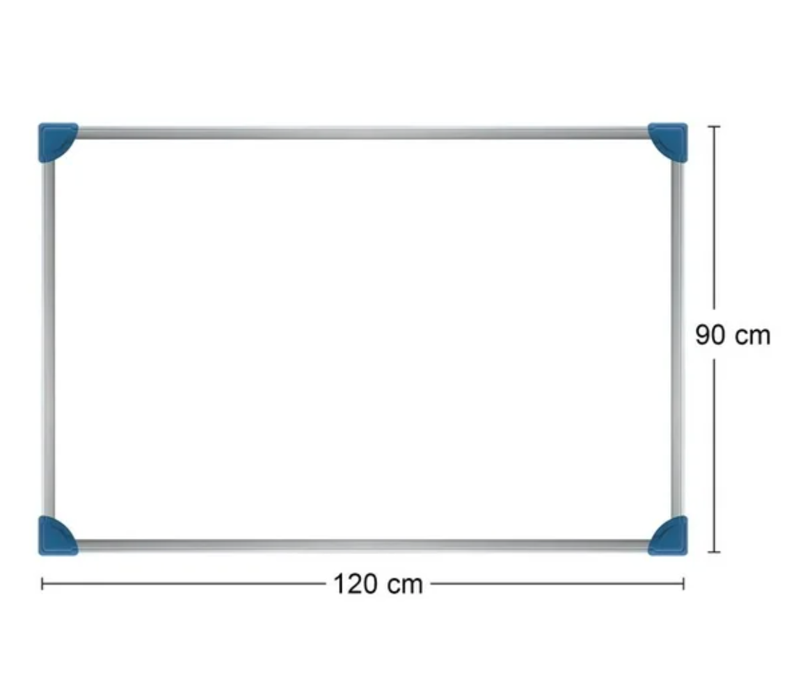 Pizarrón Blanco Urban Board Grande 90 x 120 cm - .