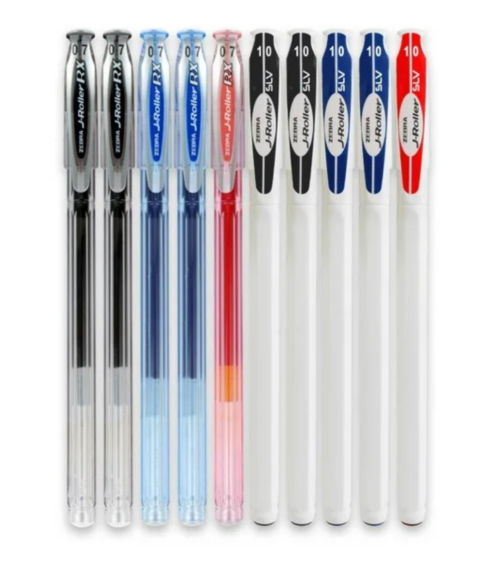 Set de Bolígrafos Zebra JRoller 10 pzas - .
