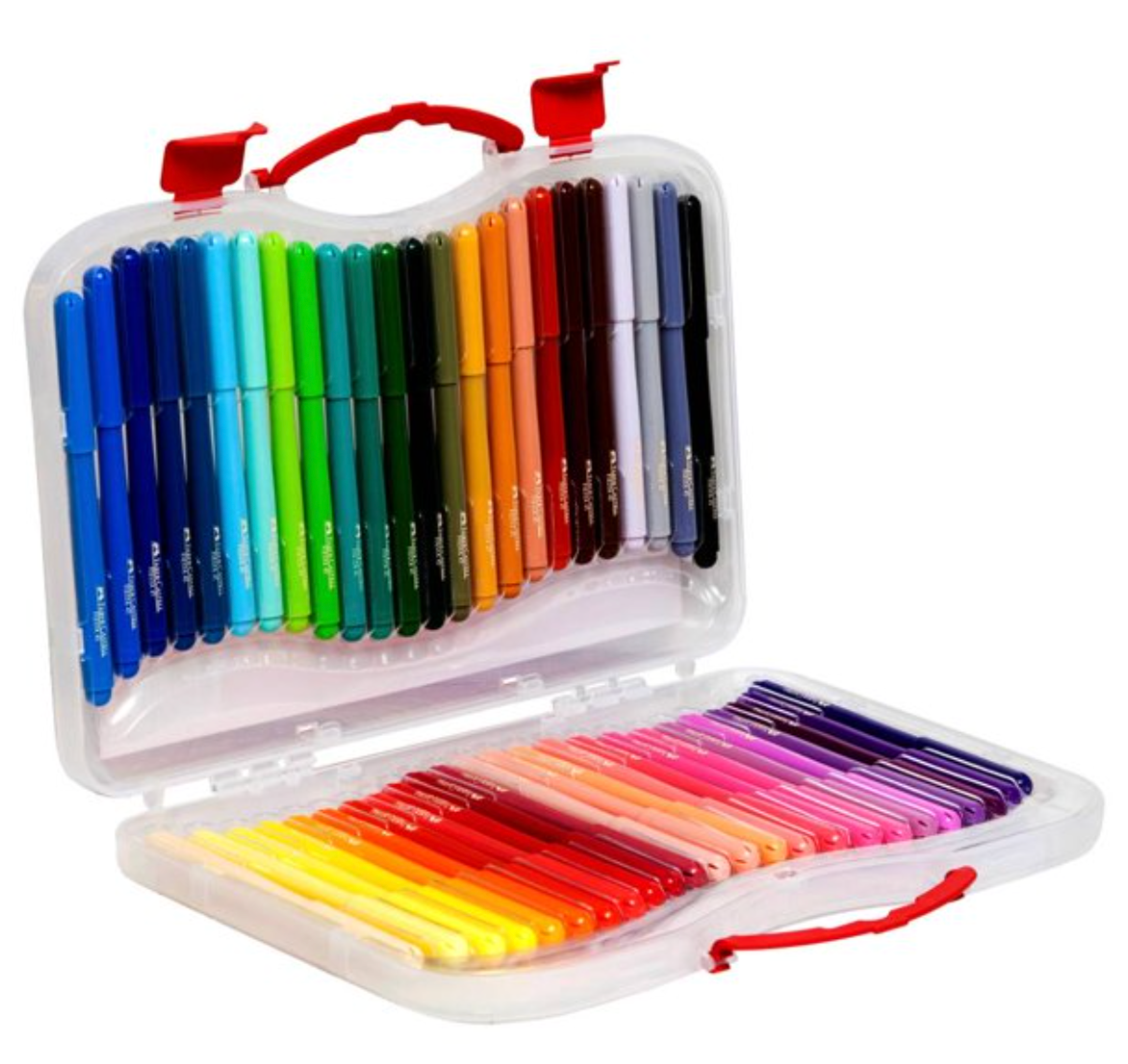 Plumones Faber Castell Fiesta Estuche Rígido con 48 pzas - .
