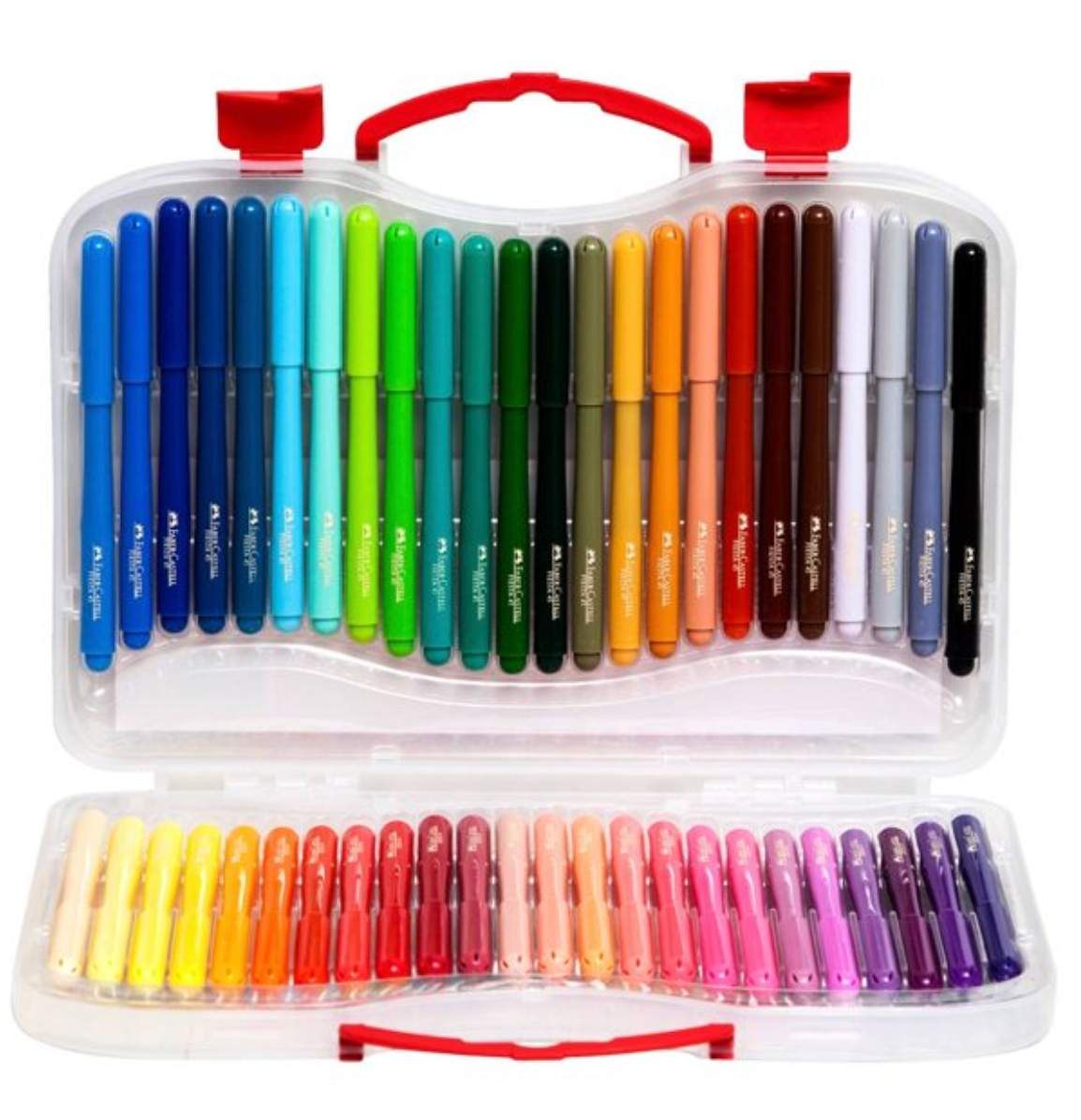 Plumones Faber Castell Fiesta Estuche Rígido con 48 pzas - .