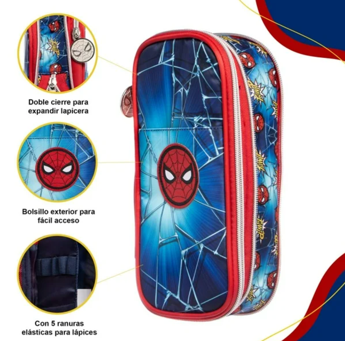 Lapicera Ruz Spiderman Multicolor - .