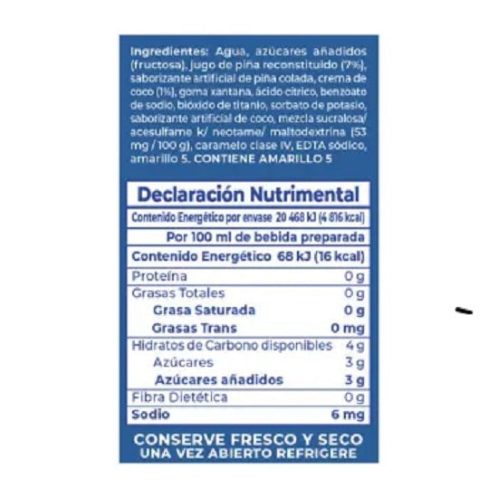 Concentrado Delsol Sabor Piña Colada 5 lts - ZK