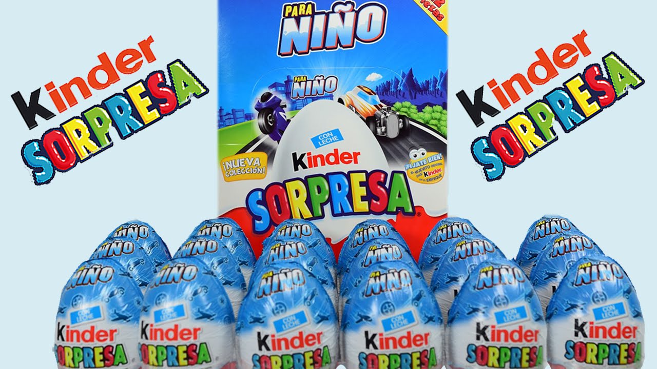 Media Caja Chocolates Kinder Sorpresa Huevo Nino T12 4C/12P