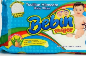 Caja de toallas húmedas Bebin en 24 paquetes de 40 toallas - Lambi-Toallas húmedas-Lambi-MayoreoTotal