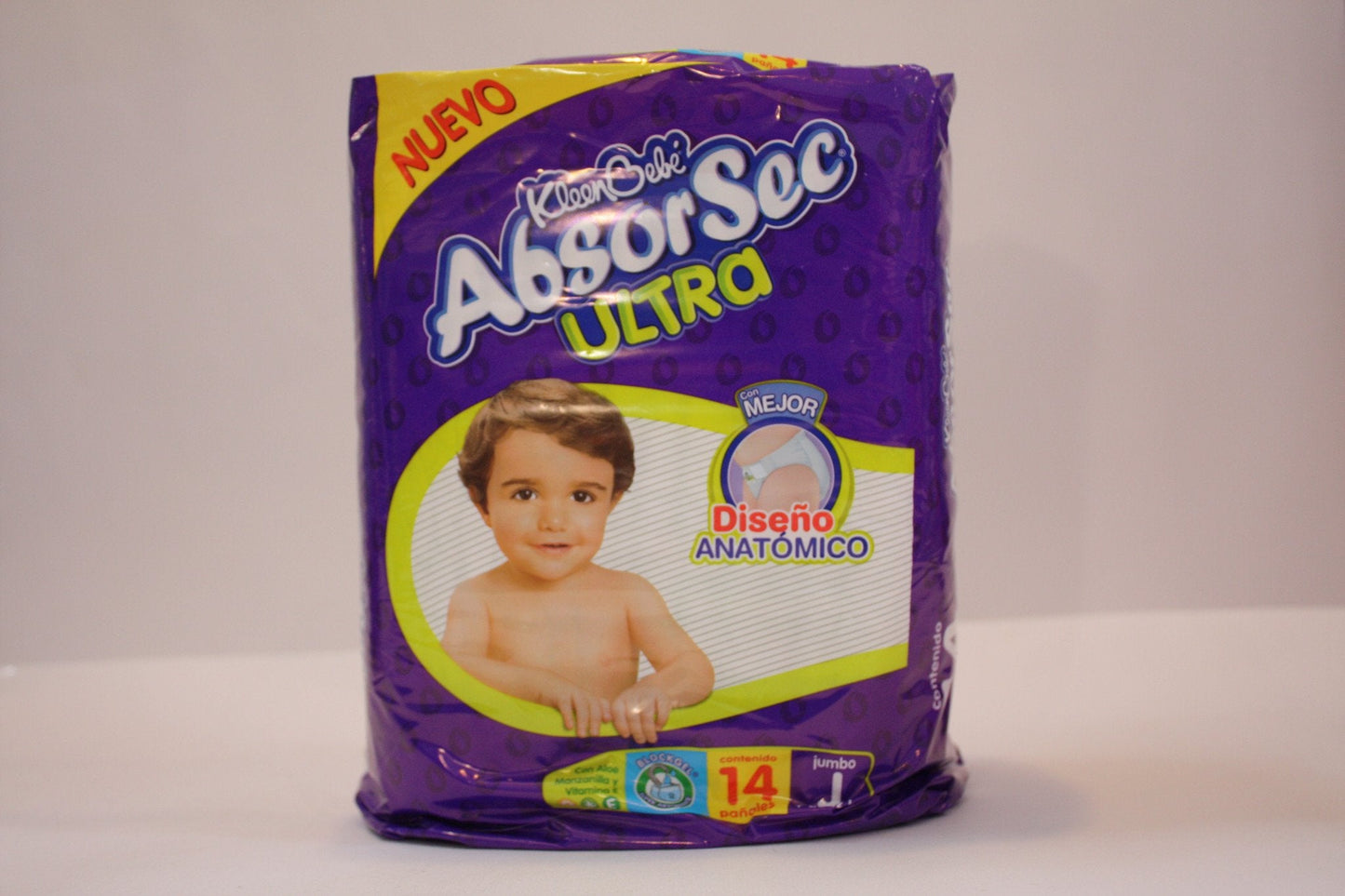 Caja Pañal Absorsec Ultra Jumbo con 14 piezas en 6 paquetes - Kimberly Clark-Pañales-Kimberly Clark-MayoreoTotal