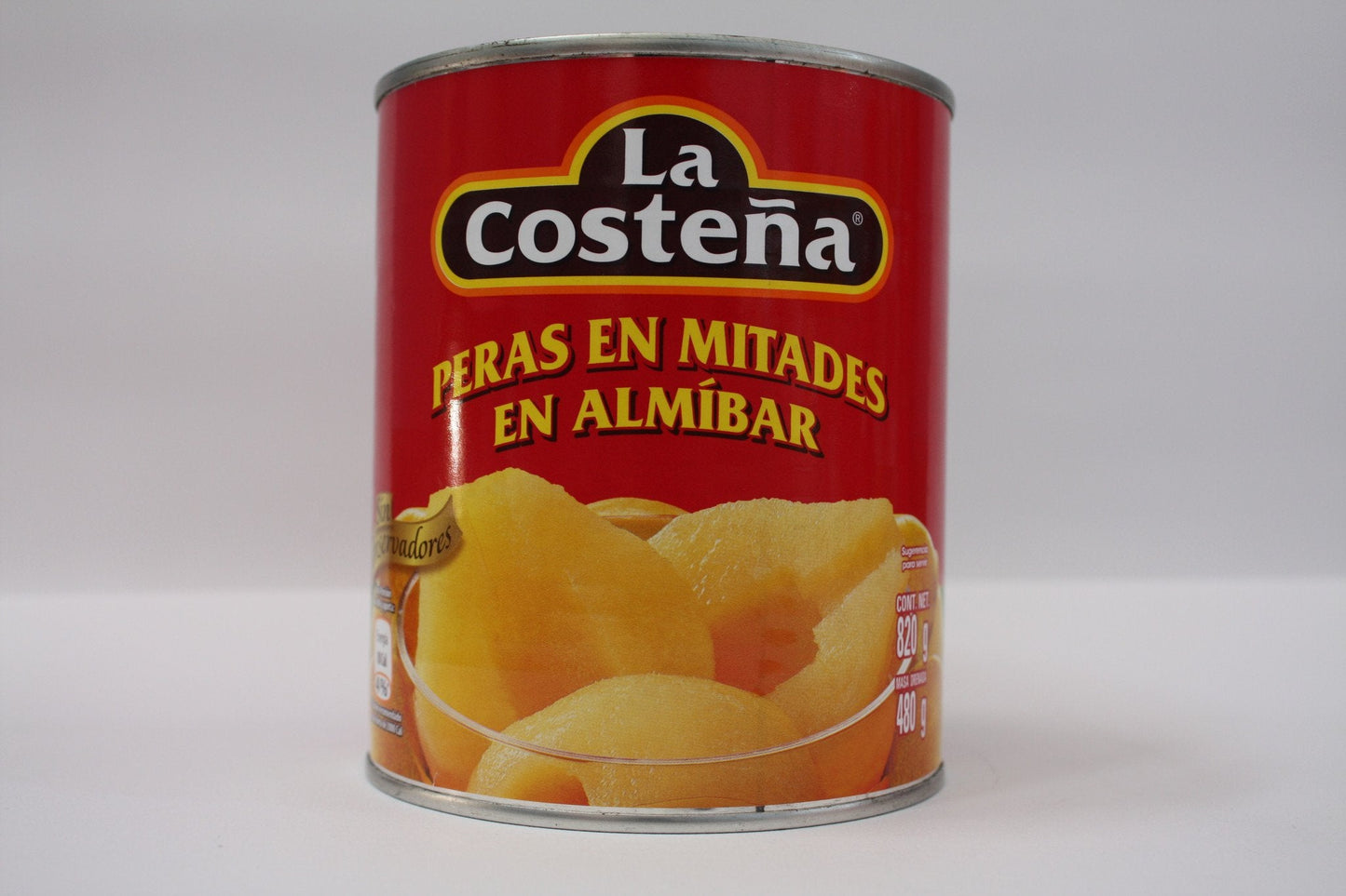 Caja Peras en Almíbar en Mitades de 820 grs con 12 latas - La Costeña-Conservas-La Costeña-7501017003488C-MayoreoTotal