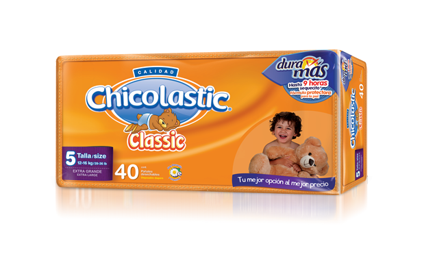 Media Caja Pañal Chicolastic Classico Extra Extra Grande con 40 pañales en 2 paquetes - Grupo P.I.Mabe-Pañales-Grupo PI Mabe-MayoreoTotal