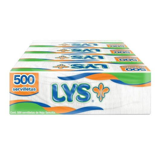 Servilletas Lys 4 Paquetes con 500 pzas c/u