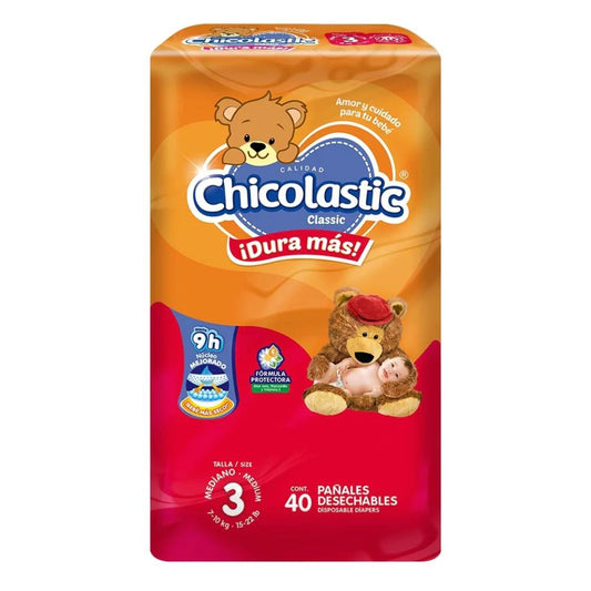 Caja Pañal Chicolastic Classico Mediano 40P/4C