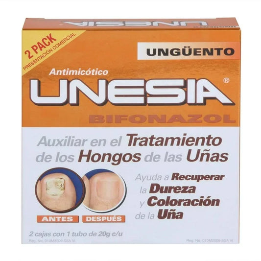 Ungüento Antimicótico Unesia 2 Pzas  20 Gr