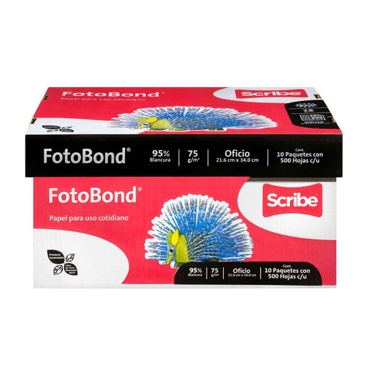 Hojas de Papel Scribe FotoBond Tamaño carta 5000P - K