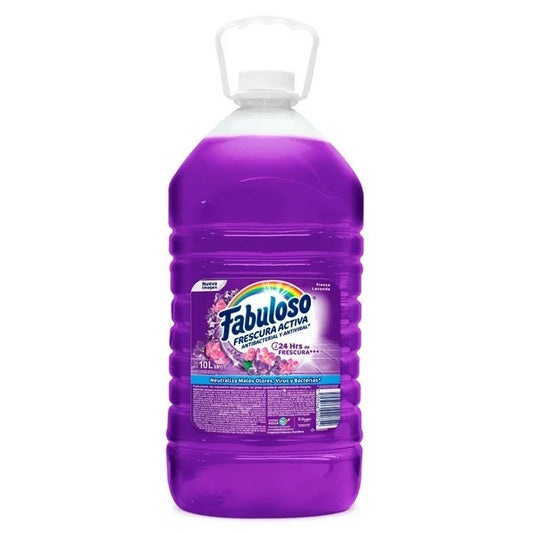 Limpiador Multiusos Fabuloso Frescura Activa Lavanda Antibacterial 10 L