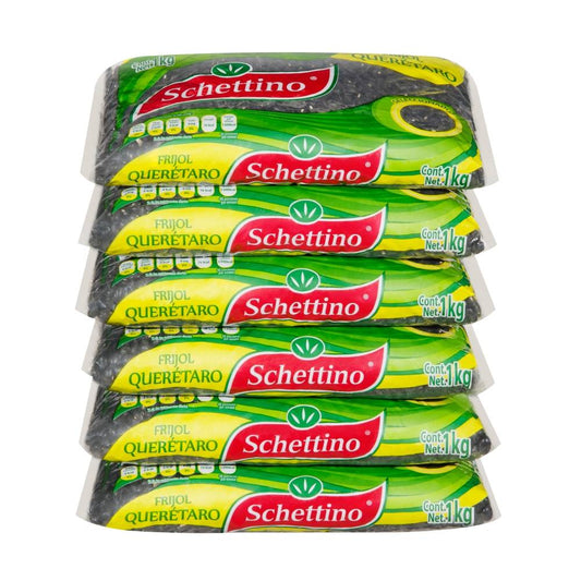 Frijol Schettino Negro 6 piezas de 1K - K