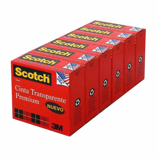 Cinta Adhesiva Scotch Transparente 6P - K