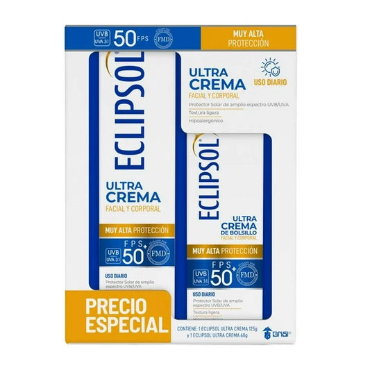 Protector Solar Eclipsol FPS 50+ Ultra Crema de 125 Gr + 60 Gr
