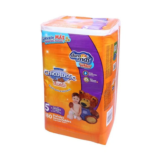 Media Caja Pañal Chicolastic Classico Extra Grande E5 80P