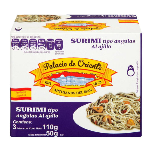 Surimi Angula Palacio de Oriente en Ajillo 3 Pzas de 110 Gr - K