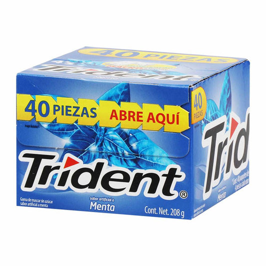 Goma de Mascar Trident White Menta 4s 40P - K